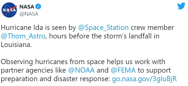 Ураган Ида развернул течение Миссисипи и обесточил Новый Орлеан – фото стихии из космоса