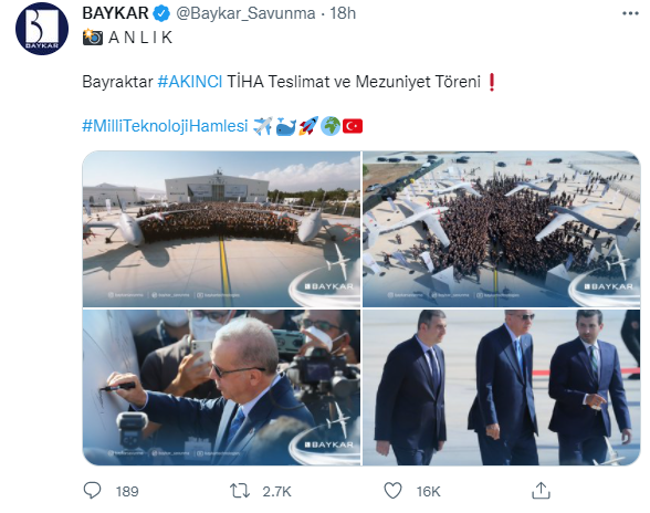 Турция приняла на вооружение тяжелые беспилотники с украинскими двигателями: фото, видео