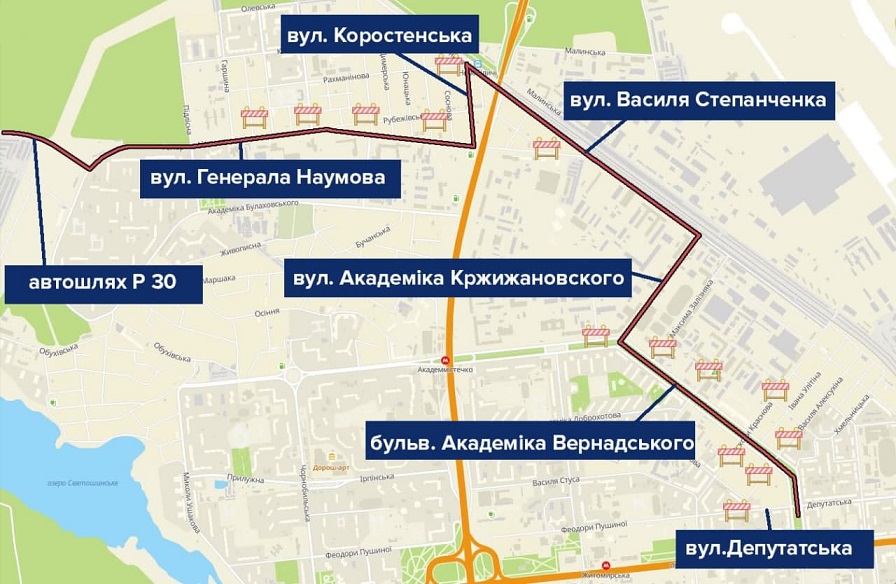 В центре Киева перекроют движение из-за забега: список улиц и карта