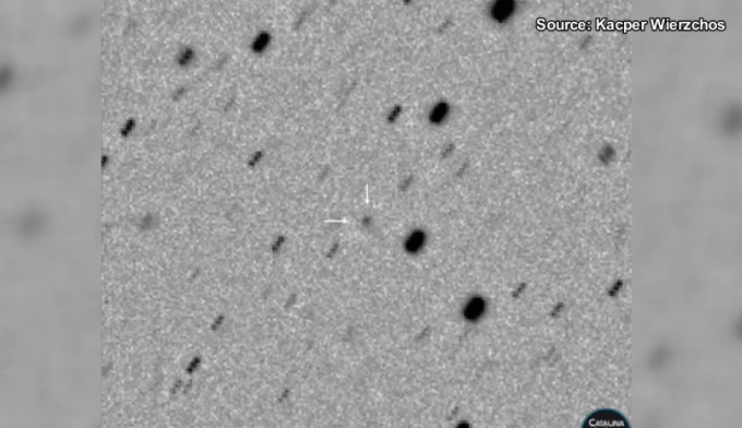 Новая комета, которую открыл астроном Каспер Вирчос (Фото:KOLD)