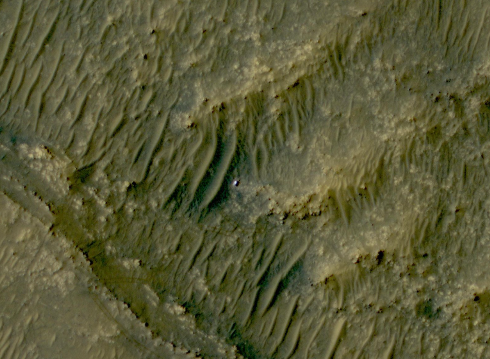Ровер Perseverance с орбиты Марса (Фото:NASA)