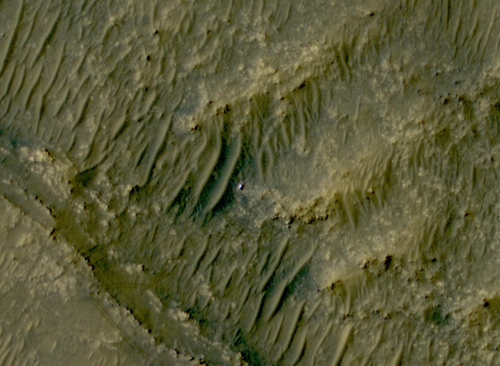 Ровер Perseverance з орбіти Марса (Фото: NASA) Ровер Perseverance с орбиты Марса (Фото:NASA)