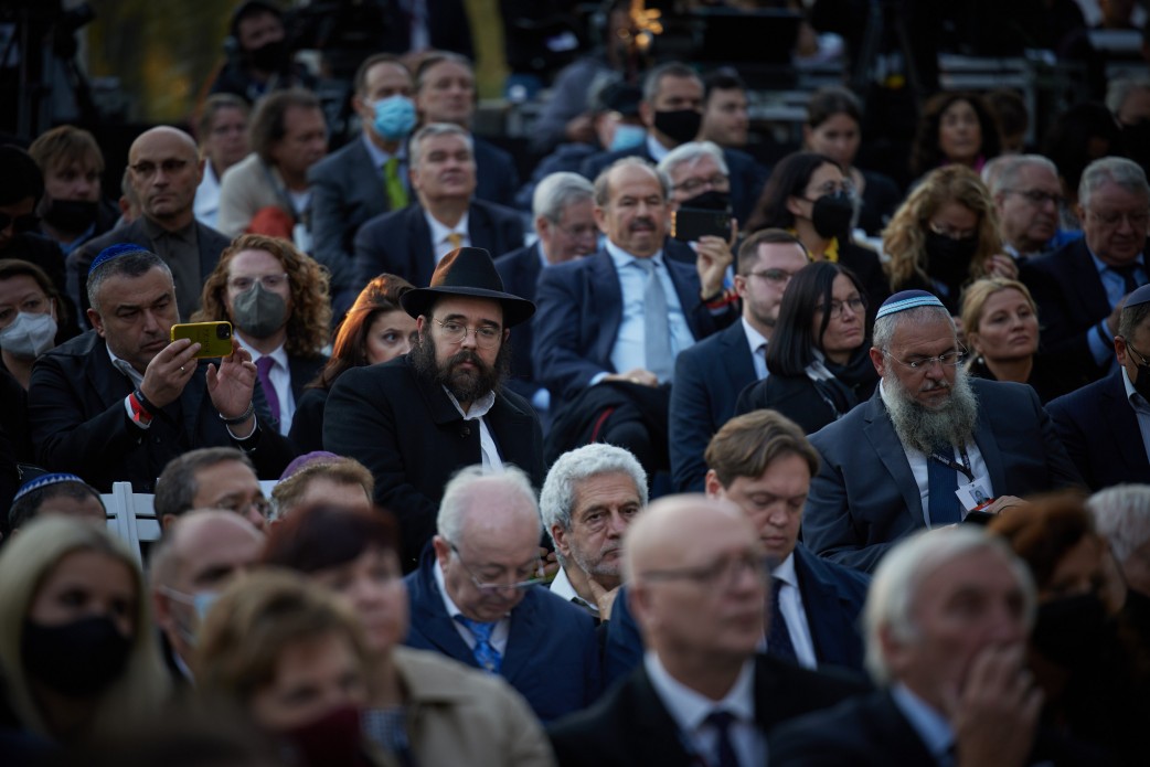 Бабин Яр. Зеленський і президенти ФРН та Ізраїлю вшанували пам'ять жертв трагедії – фото, відео