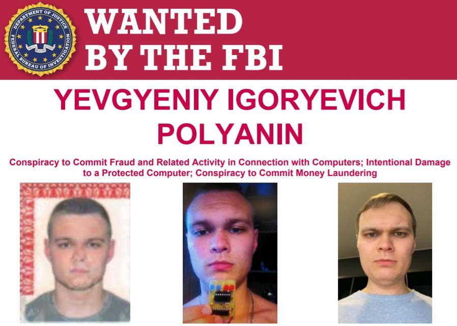ФБР ищет Полянина. Фото – Twitter FBI Most Wanted