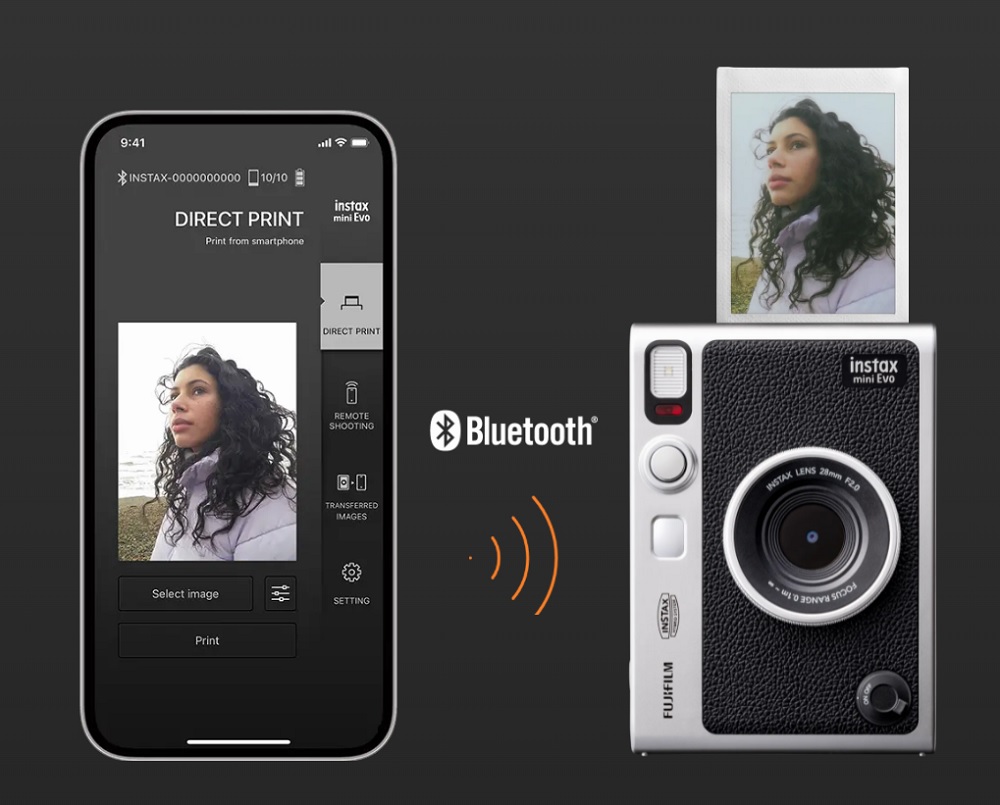 Instax Mini Evo печает снимки со смартфона Фото – Fujifilm