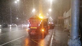 В Киеве штормовая погода: залповые снегопады, сильный ветер и гроза – видео - новости Украины, Киев