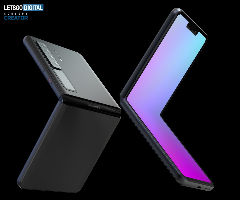 Неофіційний концепт складаного смартфона Huawei. Фото – LetsGoDigital