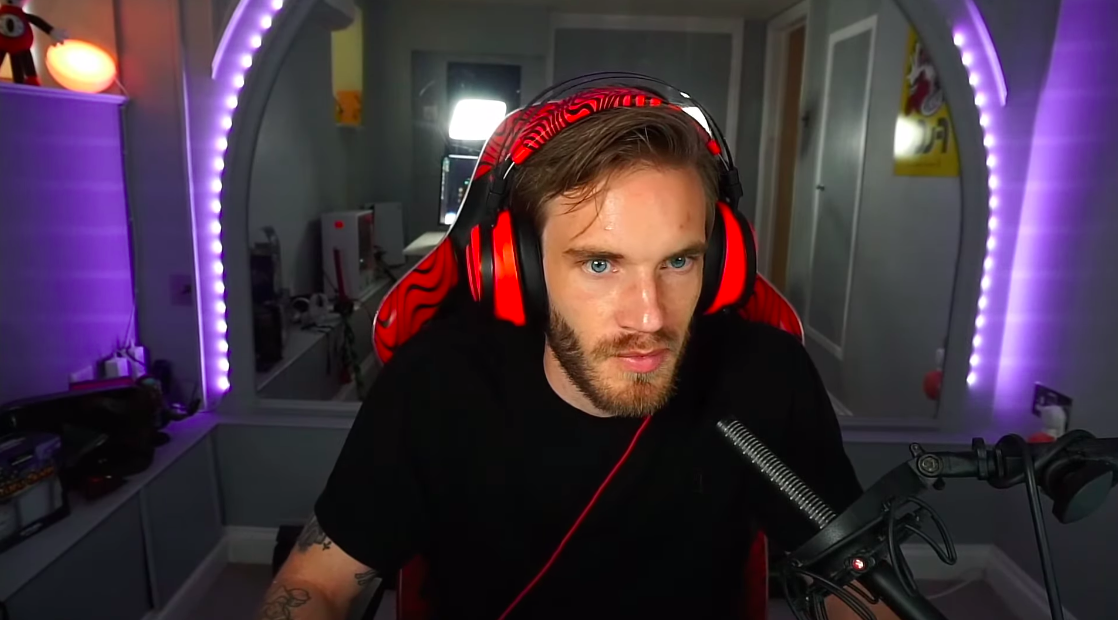 PewDiePie. Скриншот з його ютуб-каналу