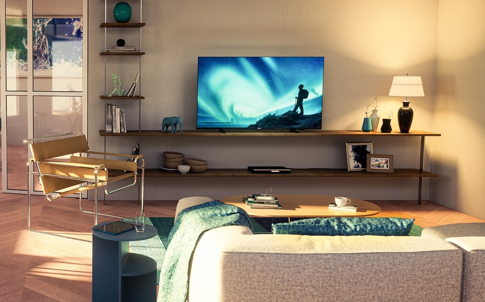 Телевизор Philips 43PUS7506 в интерьере. Фото – Philips
