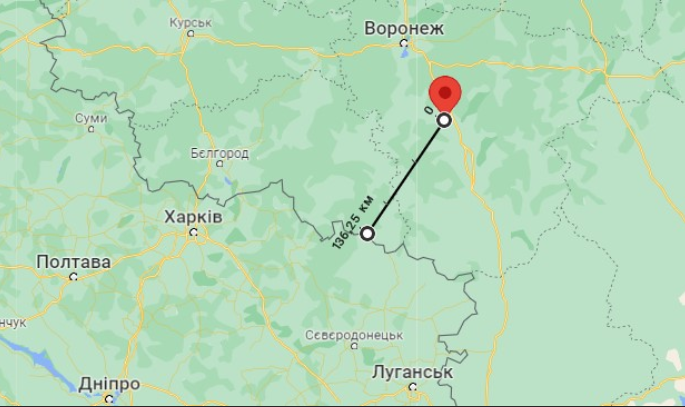 Маслівка, Воронезька обл., Росія (Скриншот: Google Maps)