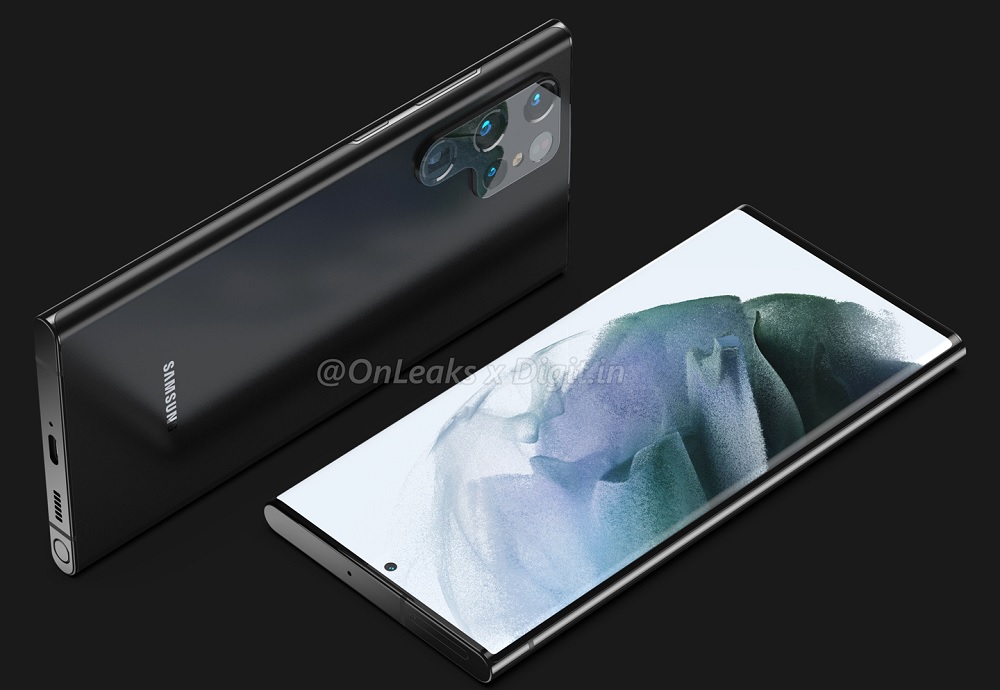 Смартфон Samsung Galaxy S22 5G на рендері. Фото – @OnLeaks та Digit.in