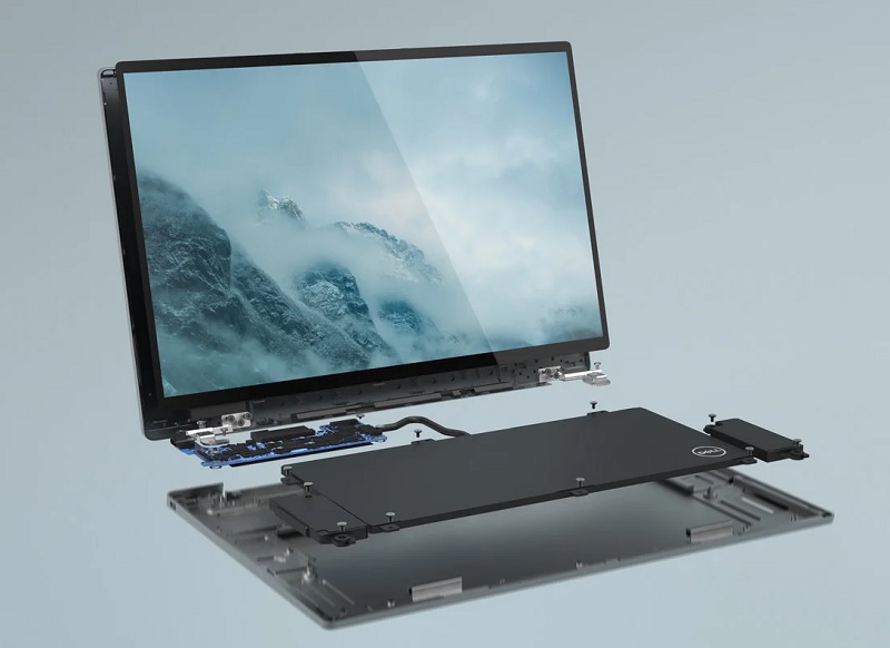 Dell представила концепт повністю розбірного ноутбука