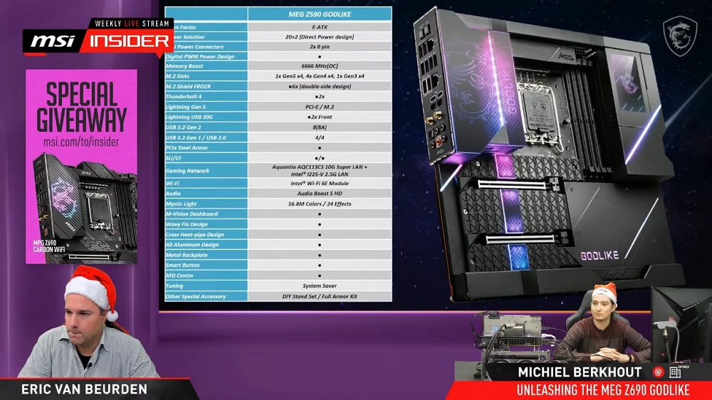 MSI MEG Z690 Godlike. Фото — TechSpot