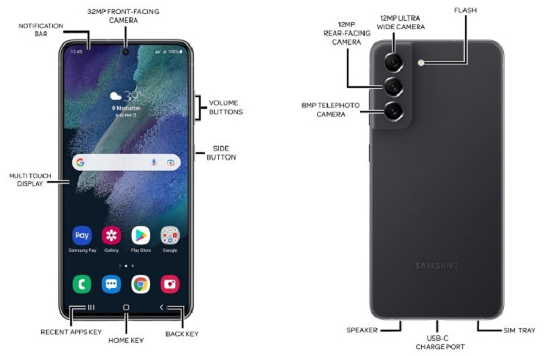 Внешний вид смартфона Samsung Galaxy S21 FE. Фото – @evleaks