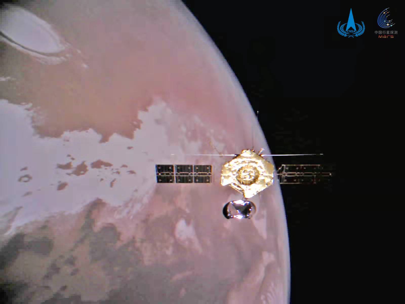 Китай по случаю Нового года показал новые изображения Марса с зонда Tianwen-1: фото