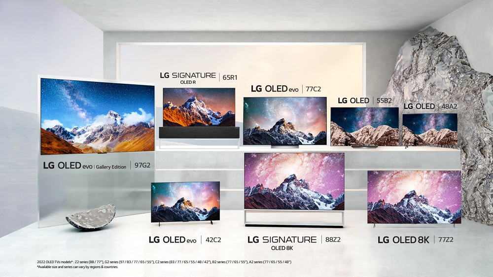 Телевізори LG OLED – серії 2022 року. Фото – LG