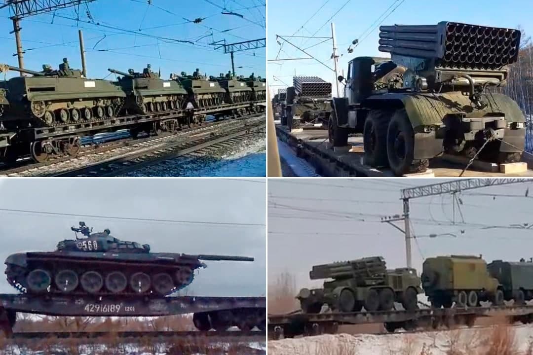 Российская техника (Фото – CIT) Россия перебрасывает "Грады", "Ураганы" и танки с Дальнего Востока на запад – CIT
