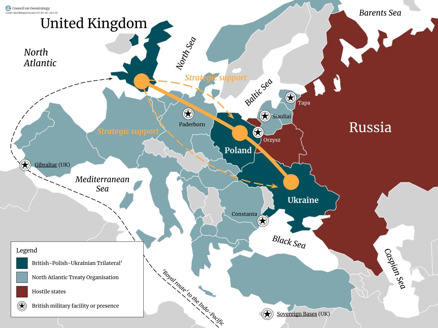 Британія хоче нових зв'язків з Україною та Польщею. Аналітики бачать лінію Лондон-Варшава-Київ
