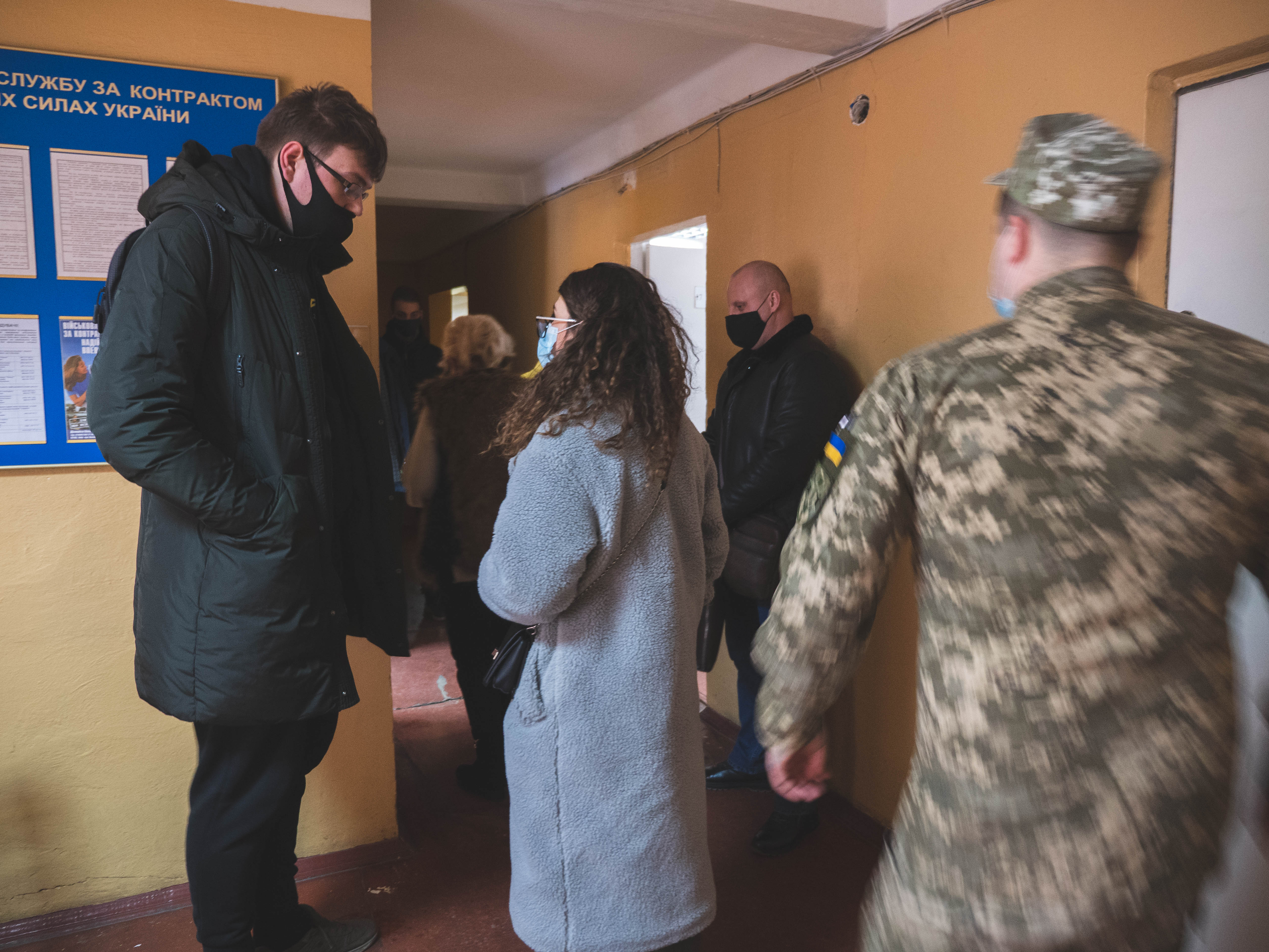Очередь в военкомате Фото: Анна Чуданова