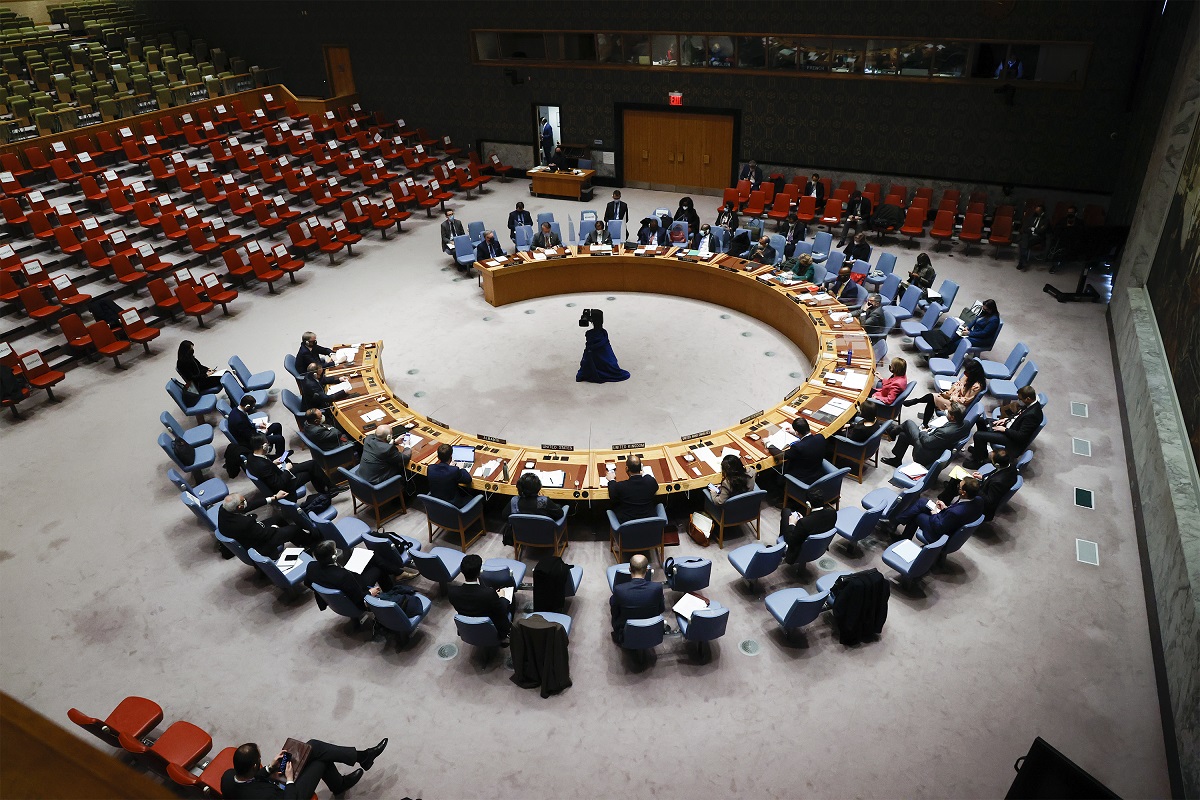 Заседание Совбеза ООН, 31 января 2022 года (фото – EPA-EFE/JASON SZENES)