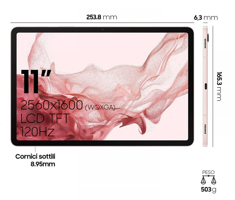 Планшет Samsung Galaxy Tab S8. Фото — Evan Blass @evleaks