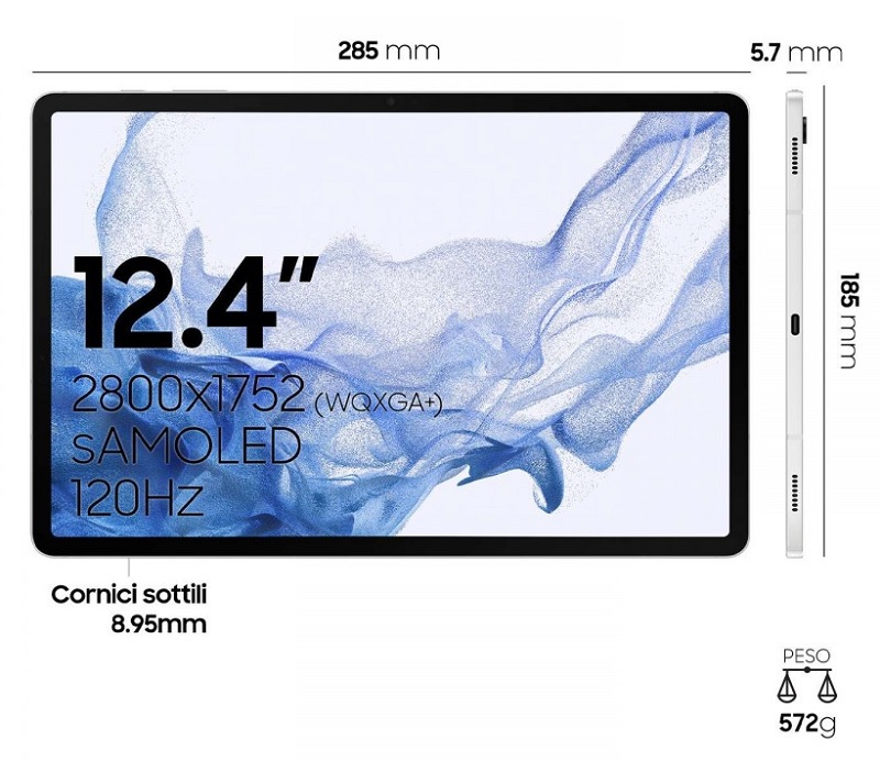 Планшет Samsung Galaxy Tab S8+. Фото — Evan Blass @evleaks