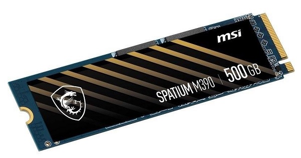 MSI Spatium M390 500 GB. Фото – MSI