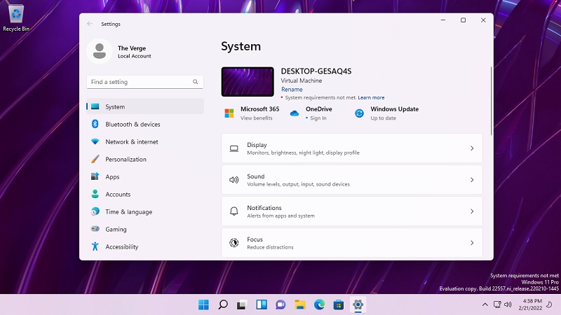 Попередження Windows 11. Фото – The Verge