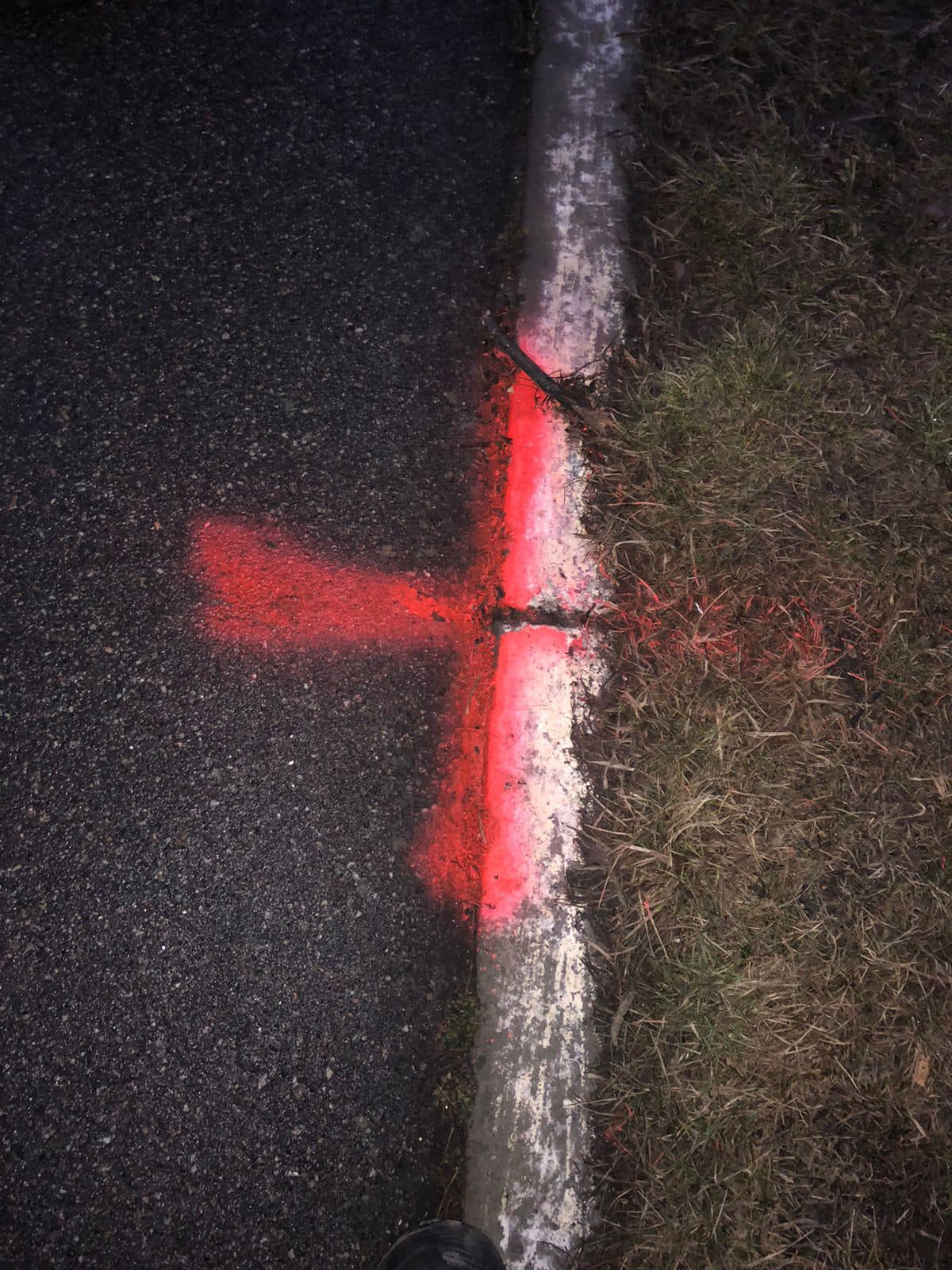 Фото: полиция Полиция призвала украинцев уничтожать знаки для координации оккупантов: фото