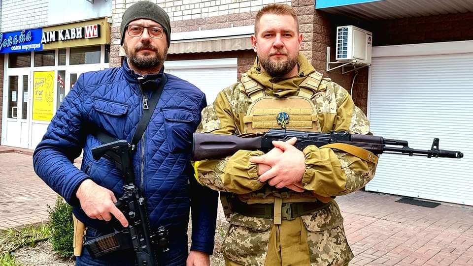 В'ячеслав Чаус та керівник Чернігівської районної військової адміністрації Андрій Кужель (фото – пресслужба)