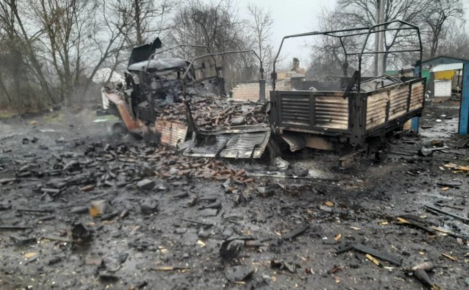 Українська армія розгромила окупантів на схід від Києва. І спалила багато техніки – фото
