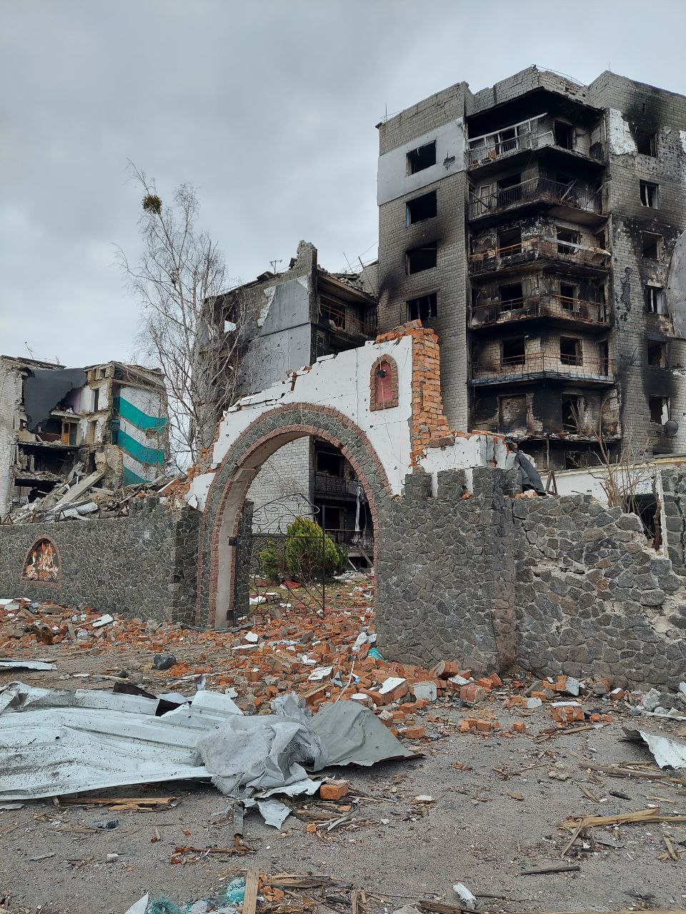 Фото: t.me/steklevko Бородянку під Києвом майже повністю зруйновано — фото, відео