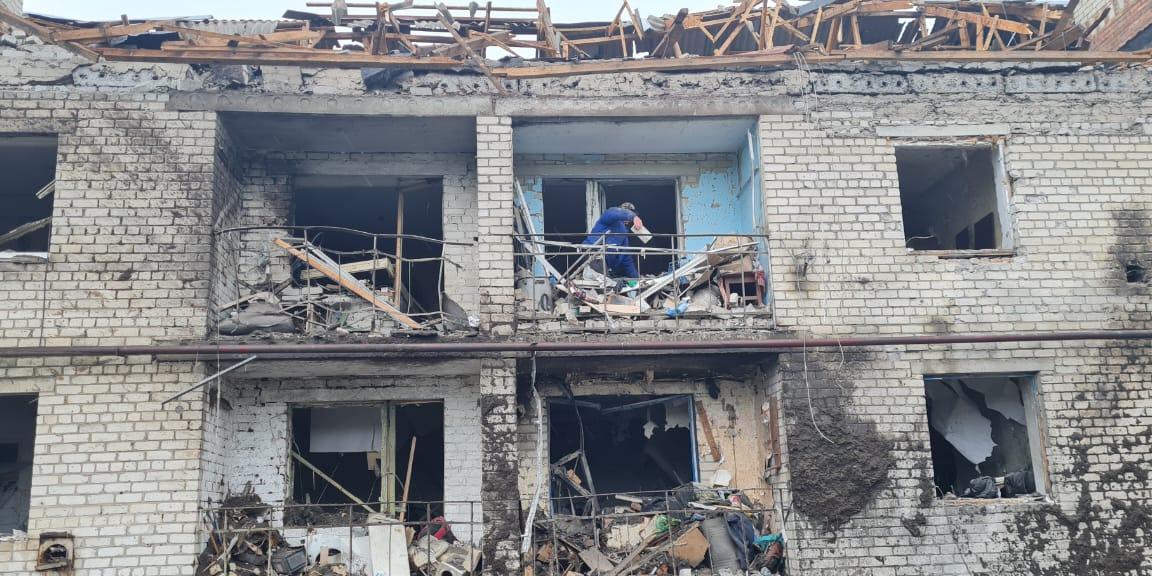 Фото: Павел Кириленко/Telegram Поселок возле Славянска попал под ракетный удар России. Семь человек ранены