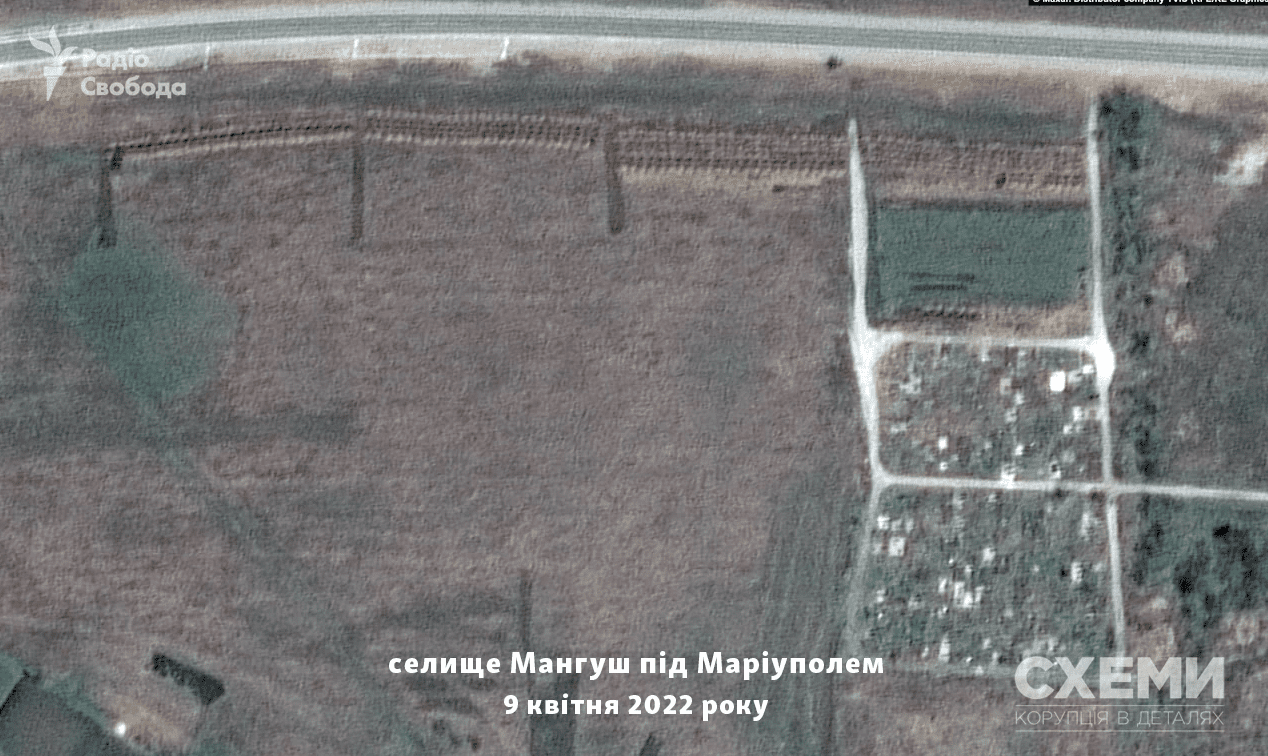 Возле Мариуполя спутники обнаружили 300-метровую братскую могилу мирных жителей – фото