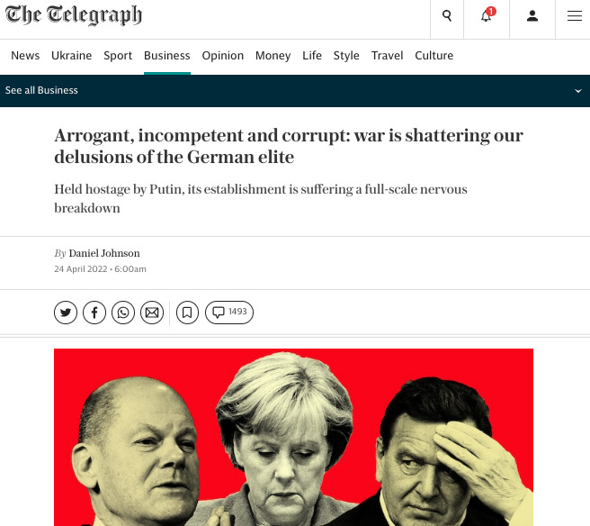 Конец Российской империи и репутации Германии. Обзор западных медиа (26 апреля)