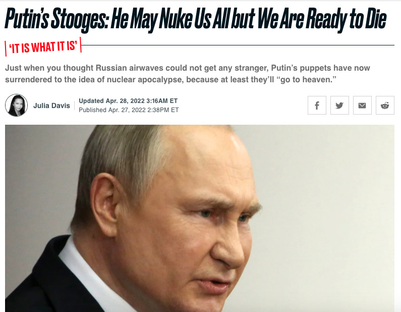 РФ скрывает последствия санкций, миньоны Путина зовут на ядерную войну. Обзор западных СМИ