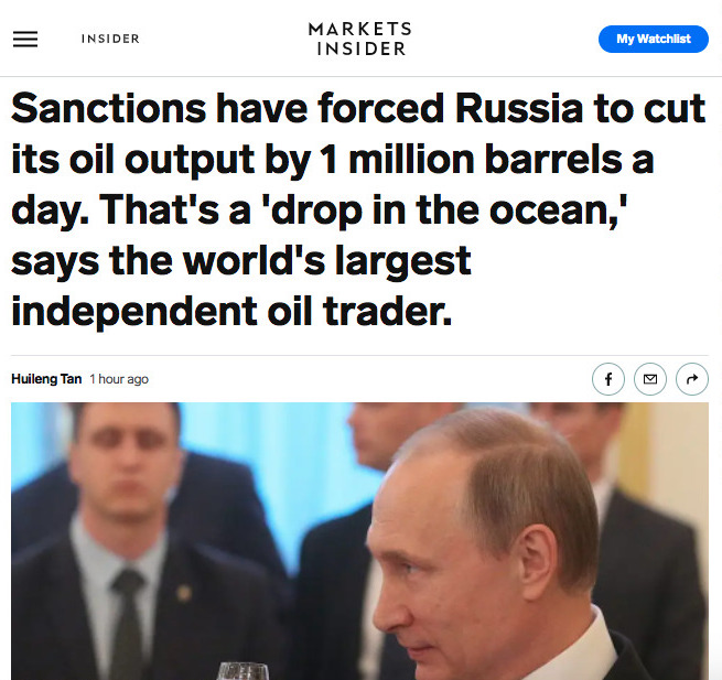 Business Insider (скриншот) Как Украина испортила Путину 9 мая — все пошло не по плану. Обзор западных медиа