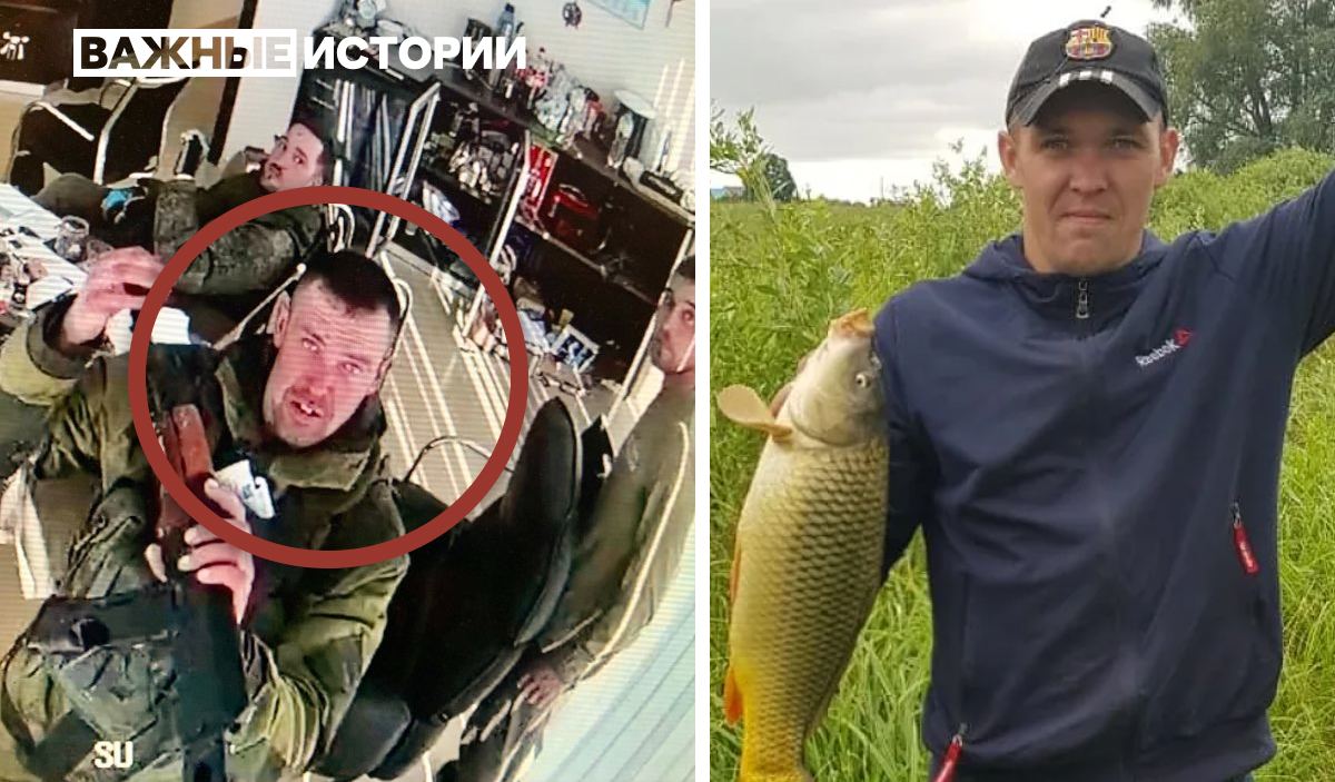 Россиянин Дмитрий Лапшаков на видео CNN и на фотографии из соцсетей (коллаж – telegram Важные истории)