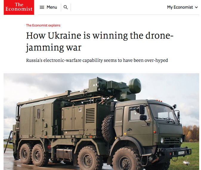 The Economist (скриншот) Россия проигрывает войну дронов и спасает рубль. Обзор иностранных СМИ