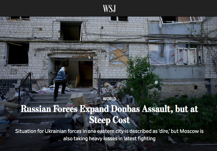 The Wall Street Journal (скриншот) Россия проигрывает войну дронов и спасает рубль. Обзор иностранных СМИ