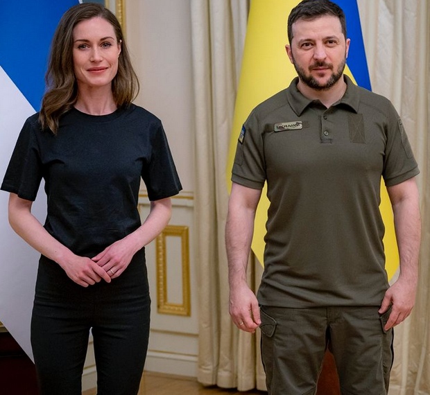 Фінській прем'єрці Санні Марін показали Ірпінь та Бучу: промовисті фото