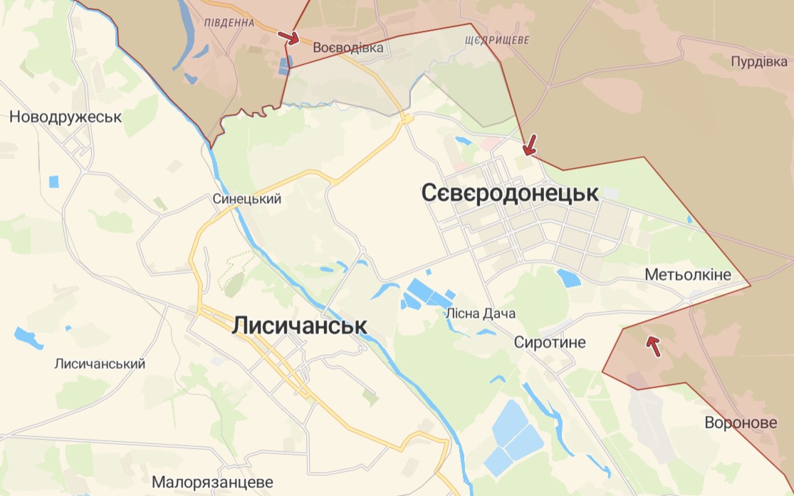 Битва за Донбас. Ситуація у Сєвєродонецьку та на Бахмутській трасі на 27 травня