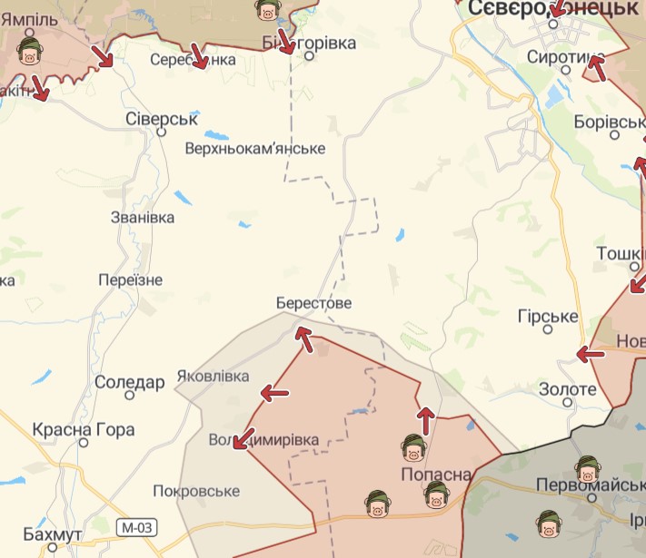 Битва за Донбас. Ситуація у Сєвєродонецьку та на Бахмутській трасі на 27 травня