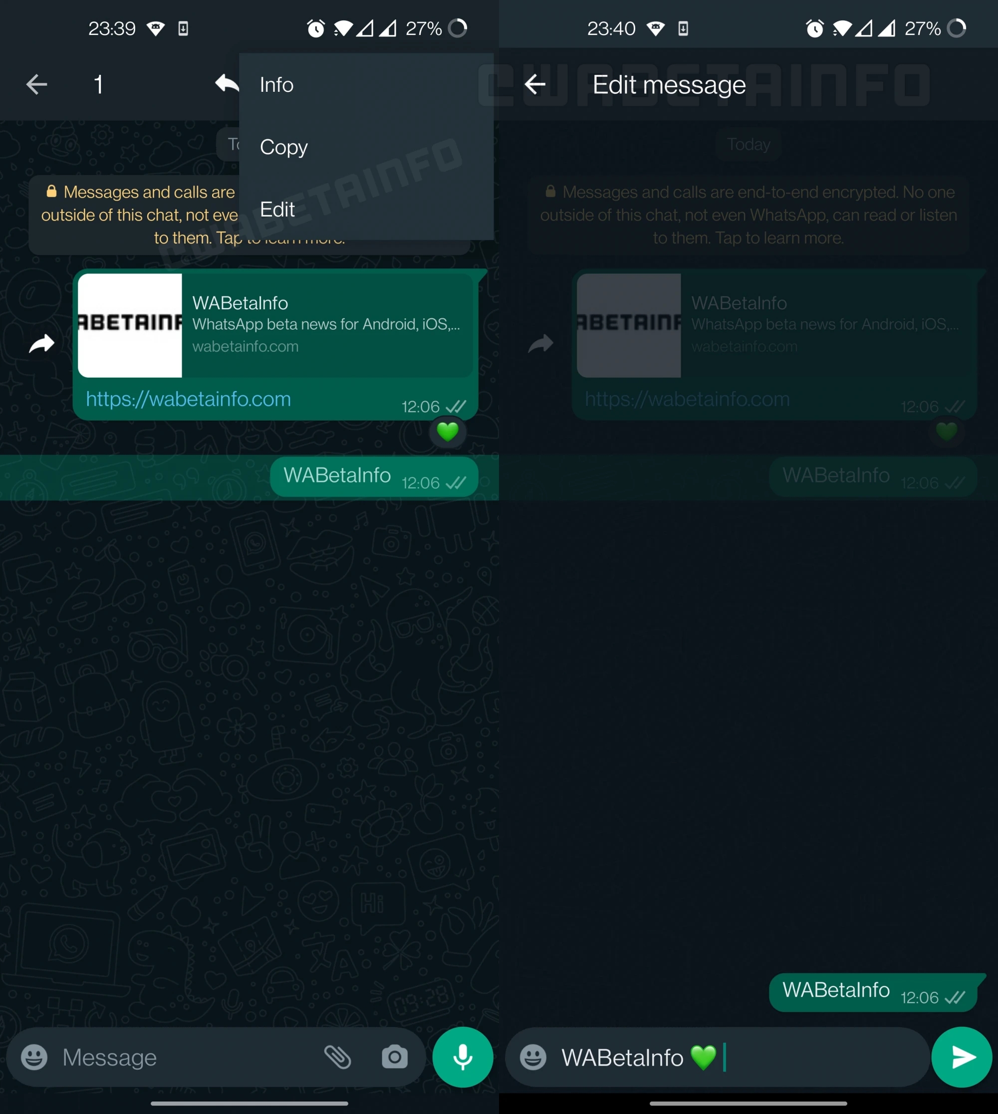 Скриншот WABetaInfo