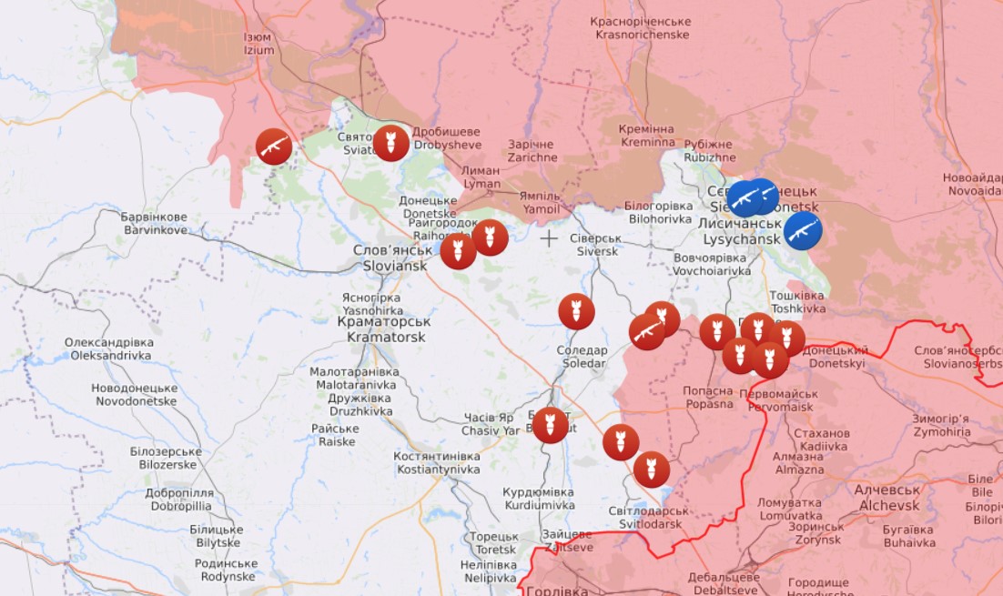 Разведка Британии о Донбассе: ВСУ отбили часть Северодонецка, РФ затормозила под Попасной
