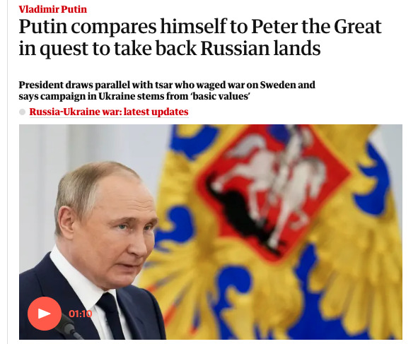 Почему Байден не дает системы ATACMS, Путин примеряет маску Петра І. Обзор западных медиа