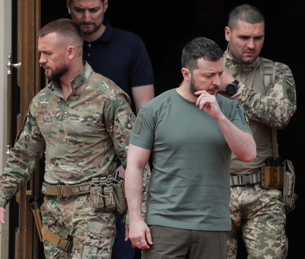Зеленський веде переговори з квартетом європейських лідерів у Маріїнському палаці: фото