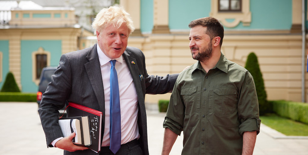 Борис Джонсон и Владимир Зеленский (фото: Boris Johnson/Twitter)