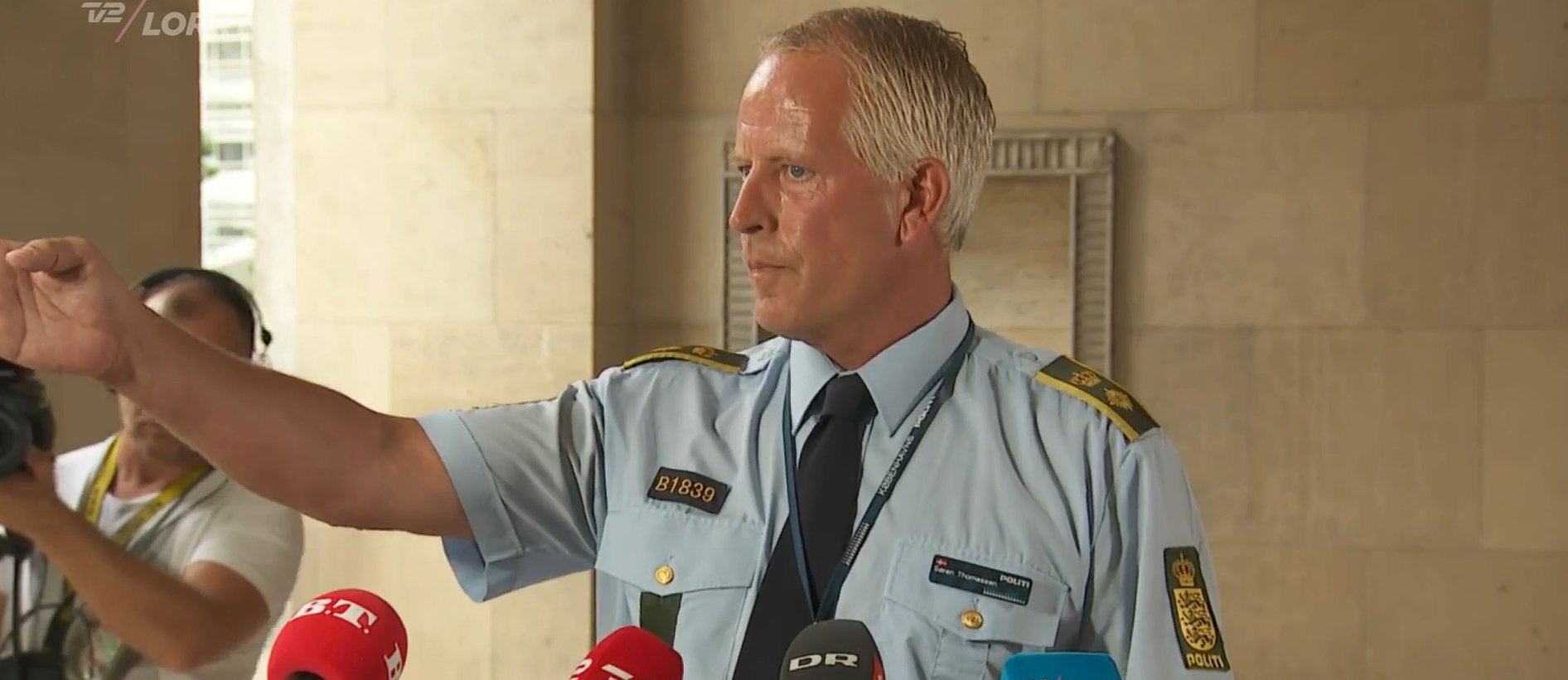 Сорен Томассен, шеф поліції Копенгагена (Фото – скріншот з трансляції)