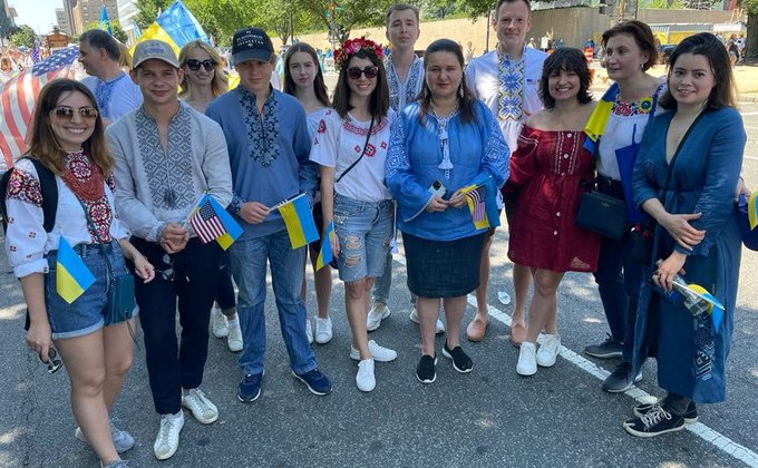 Українська колона вперше взяла участь у параді на День незалежності США – фото